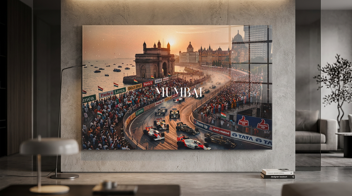 Mumbai F1 Acrylglas Banner