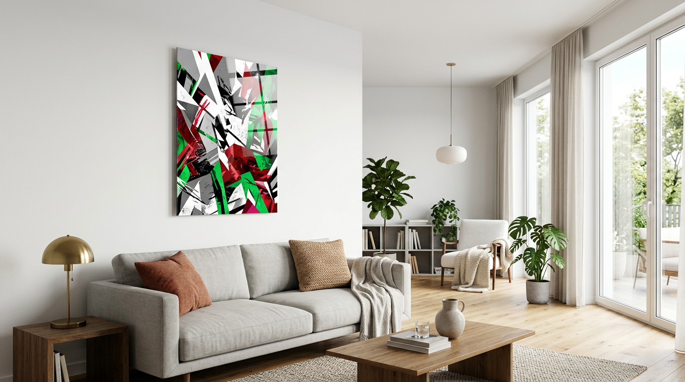 World Crazy Acrylglasbild Banner