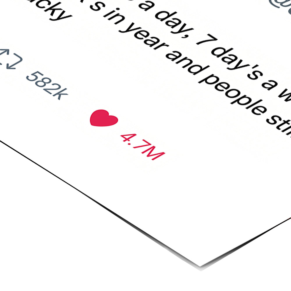 Eckdetail des Posters Twite Elon Musk