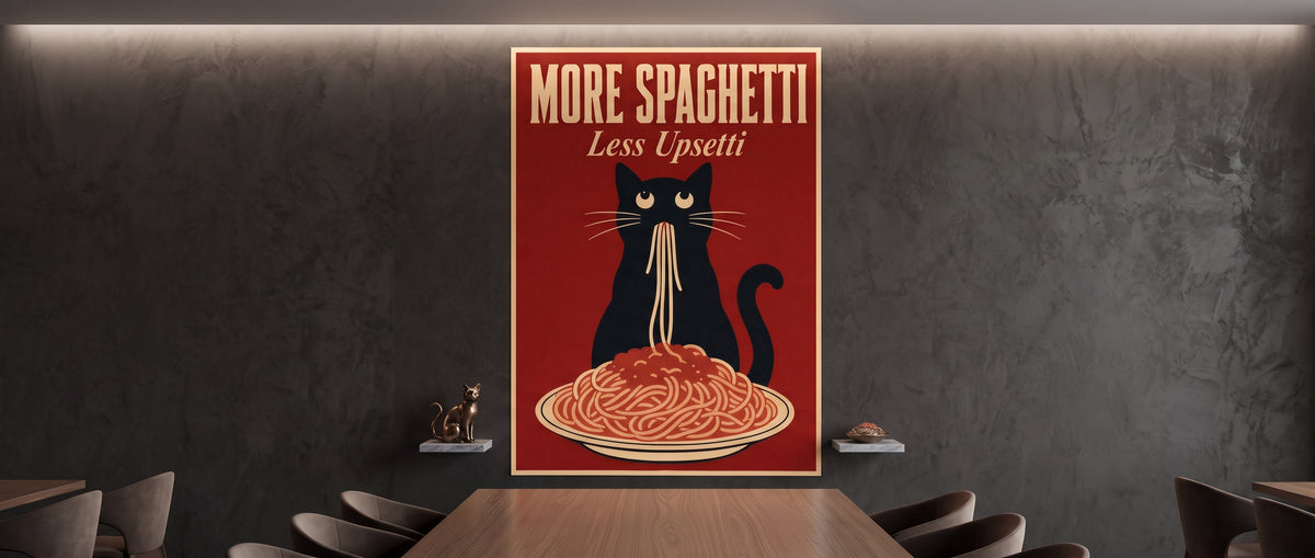 Poster More Spaghetti Less Upsetti Website Banner