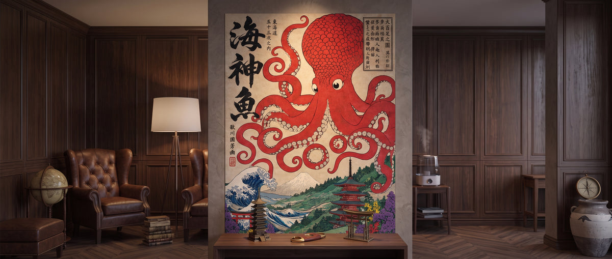 Poster Sea God Octopus Website Banner