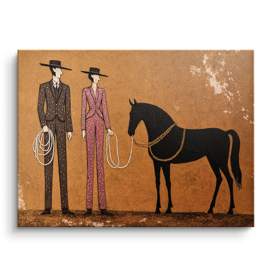Cowboy & Horse – front