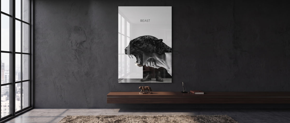 Acrylglasbild Beast Grey Website Banner