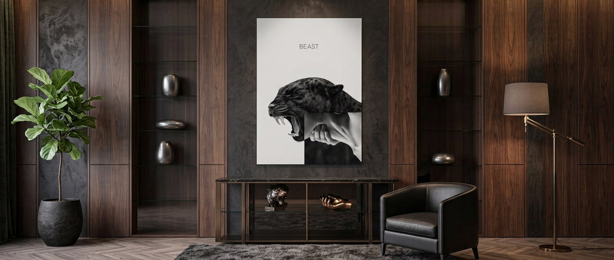 Poster Beast Grey Banner