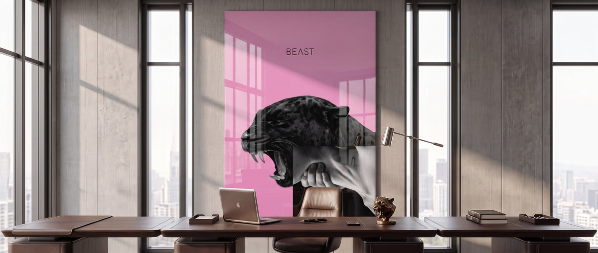 Acrylglasbild Beast Pink Website Banner