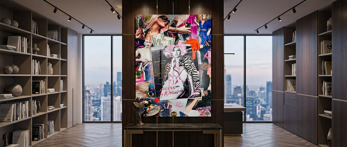 Acrylglasbild Runway Riches Website Banner