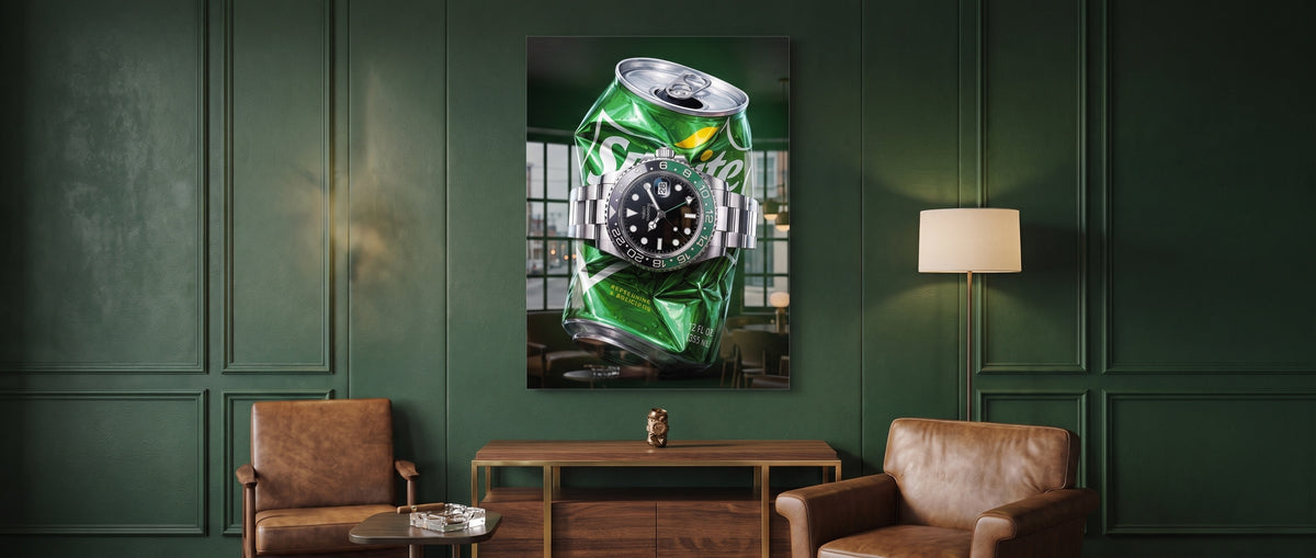 Acrylglasbild Crushed Luxury Website Banner