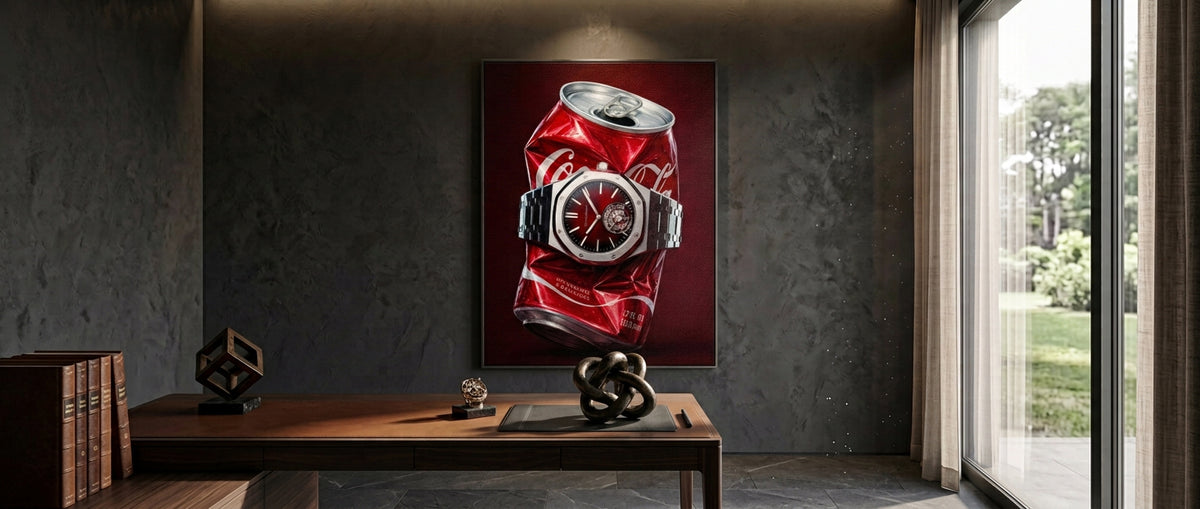 Leinwandbild Crushed Red Website Banner
