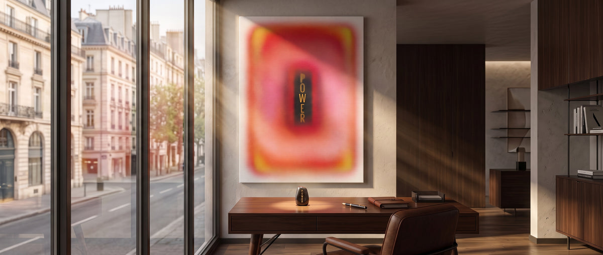 Leinwandbild Power Aura Website Banner