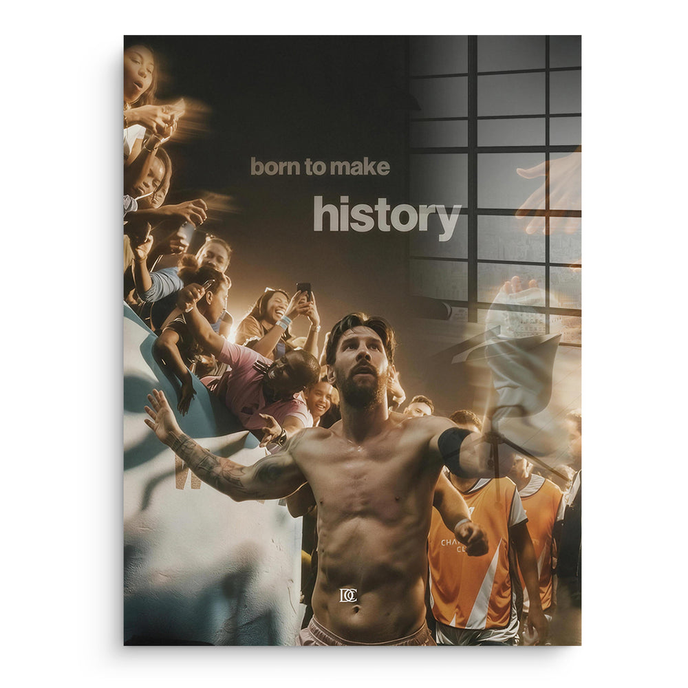 DOTCOMCANVAS Acrylglasbild Born To Make History ohne Rahmen