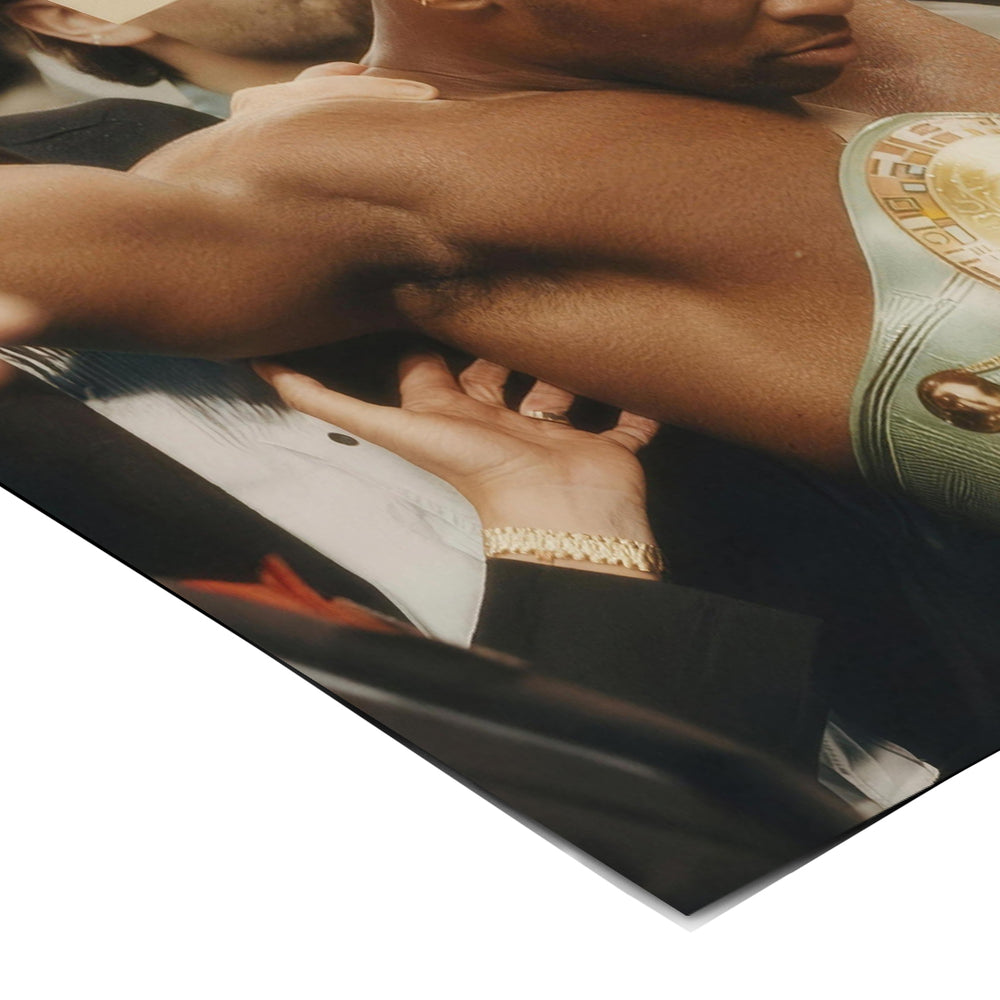 Eckdetail des Posters Not Over Until I Win Vintage