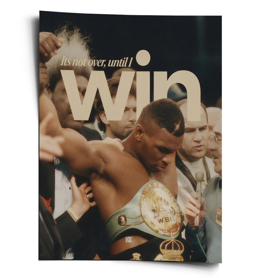 Not Over Until I Win Vintage - Poster – Vorderseite