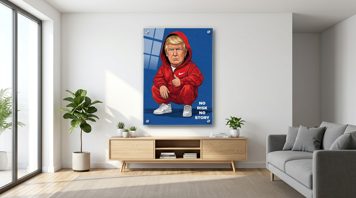 DOTCOMCANVAS Trump Swag Acryl Banner