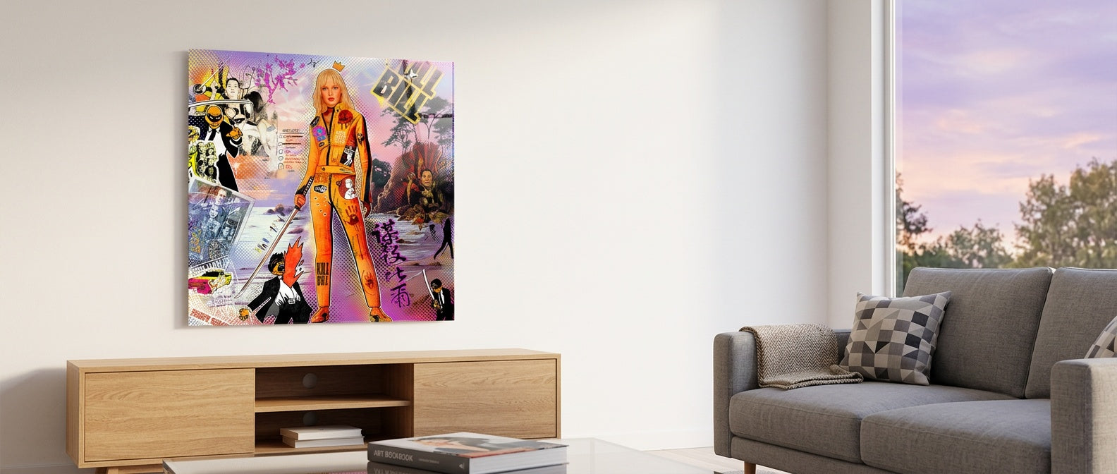 DOTCOMCANVAS Yellow Vengeance Acrylglasbild Banner