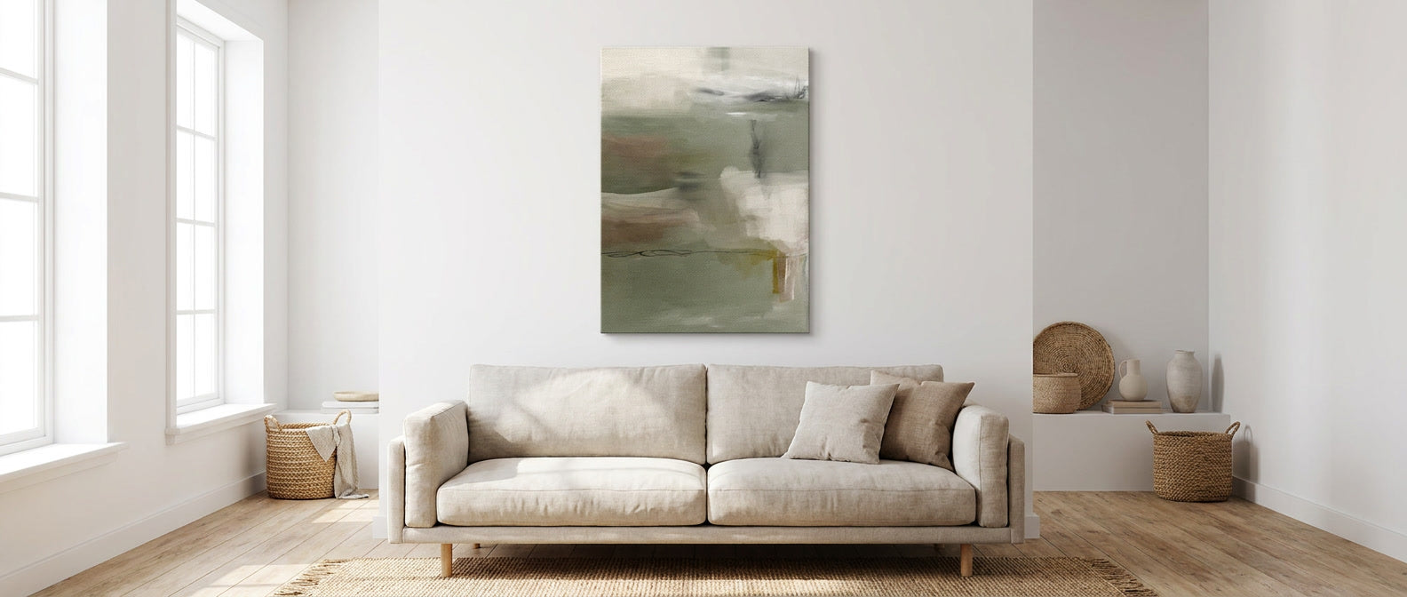 DOTCOMCANVAS Banner Emerald Whispers Leinwandbild