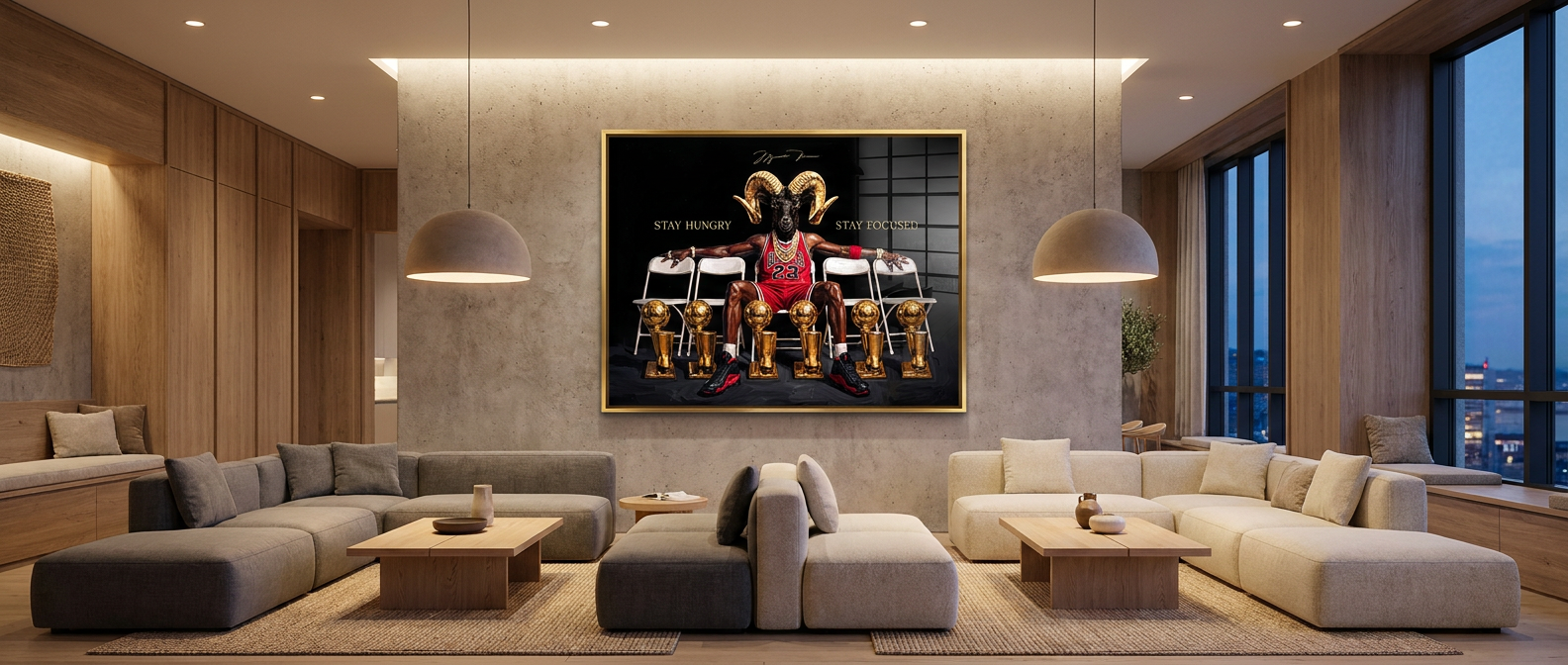 Trophy M.Jordan Acryl Banner