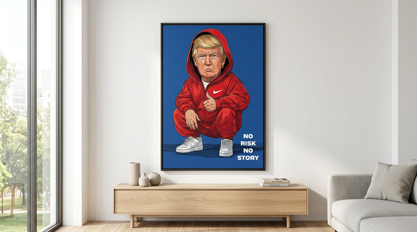 DOTCOMCANVAS Trump Swag Leinwand Banner