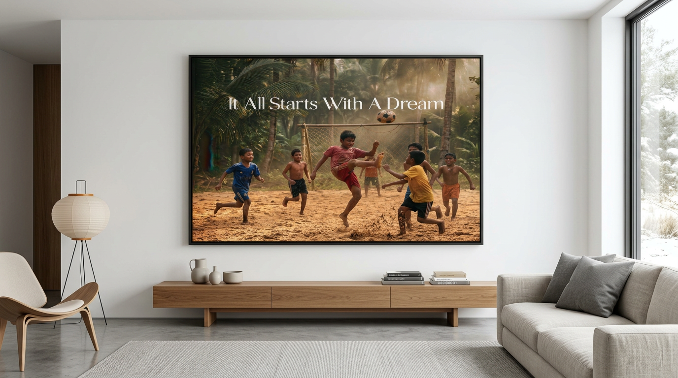 DOTCOMCANVAS 3627 Football Canvas Banner