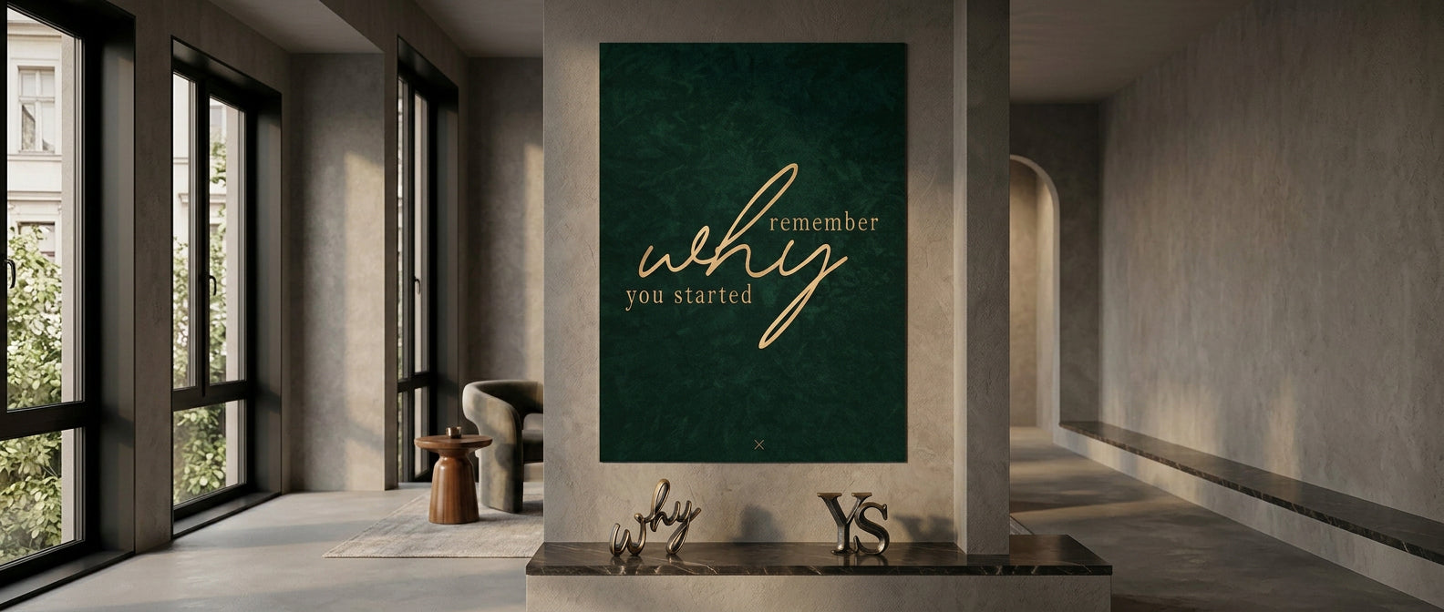 Remember WHY Poster Banner