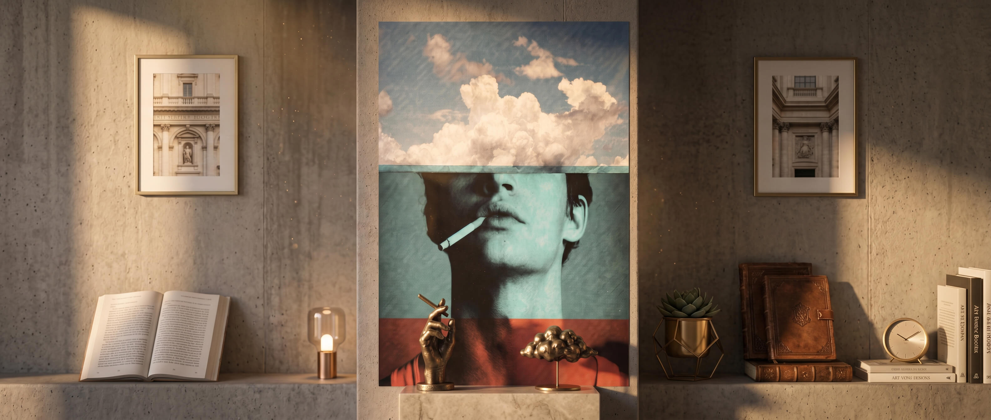 Four layers Poster Banner