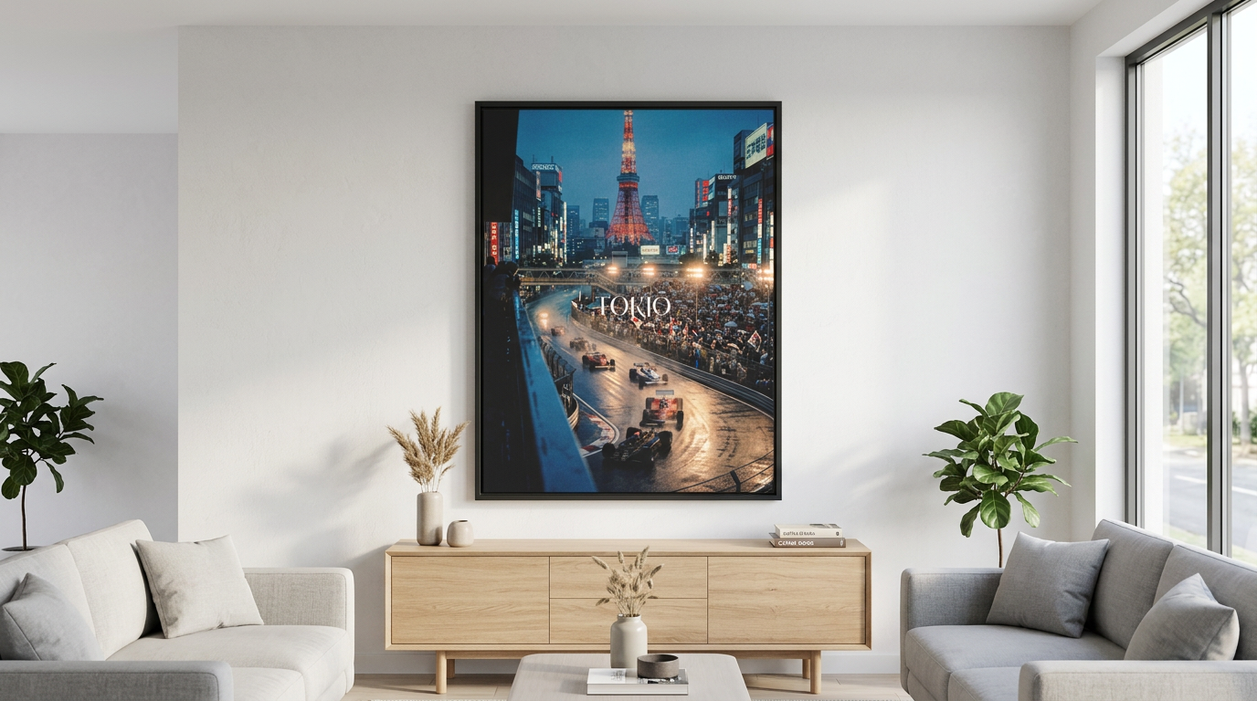 3604 Tokyo F1 - Canvas Banner