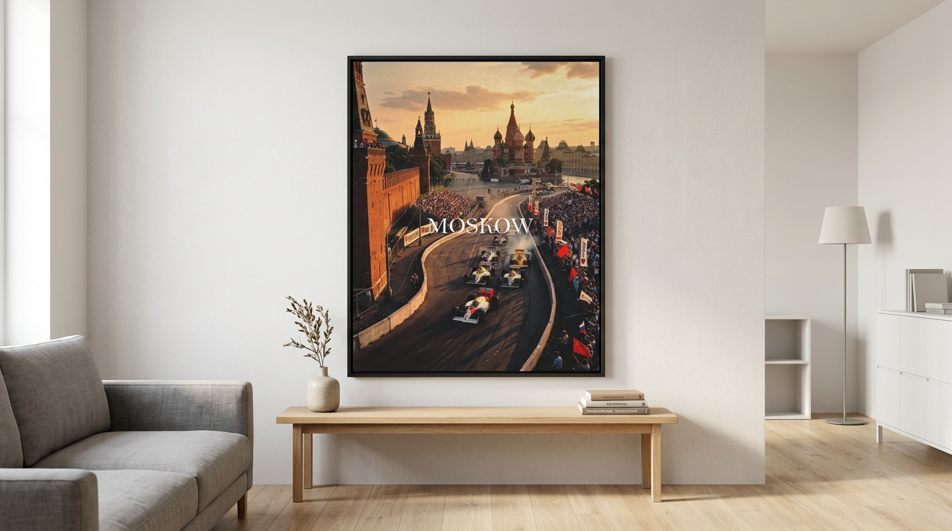 3605 Moscow F1 - Canvas Banner