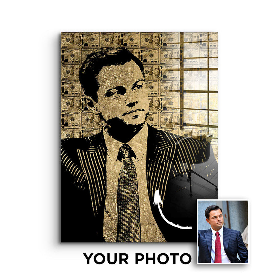 DOTCOMCANVAS 24K Feingold Bild GOLD MONEY PORTRAIT - 24K Feingold - Personalisierbar