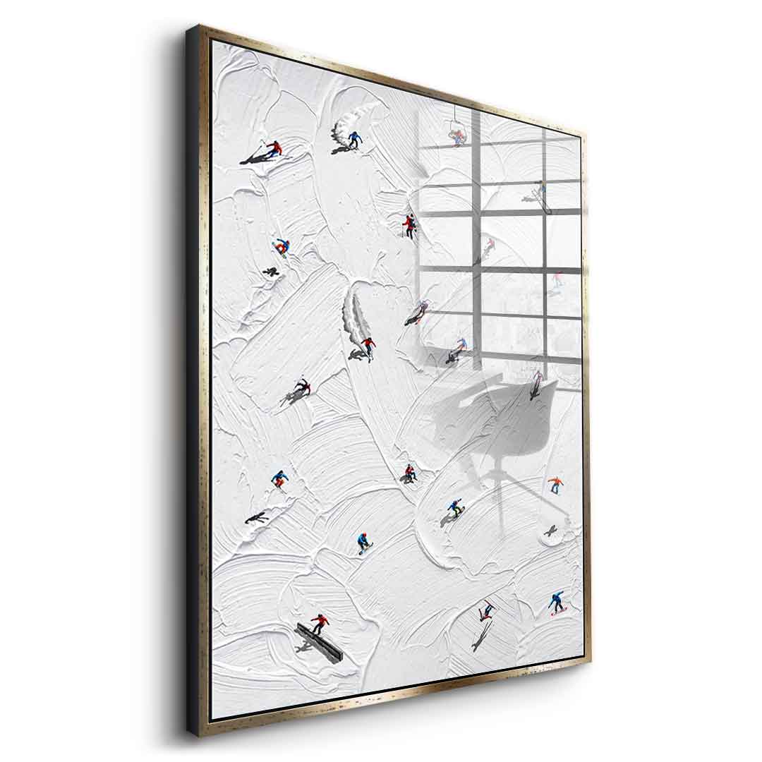 Skis or snowboard - Acrylglas