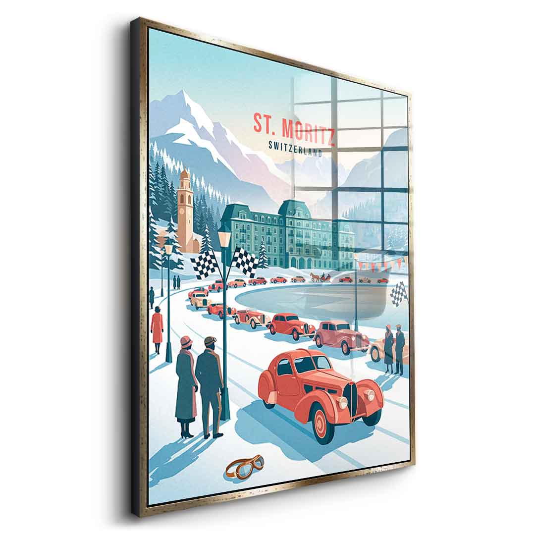 Saint Moritz Acrylglasbild
