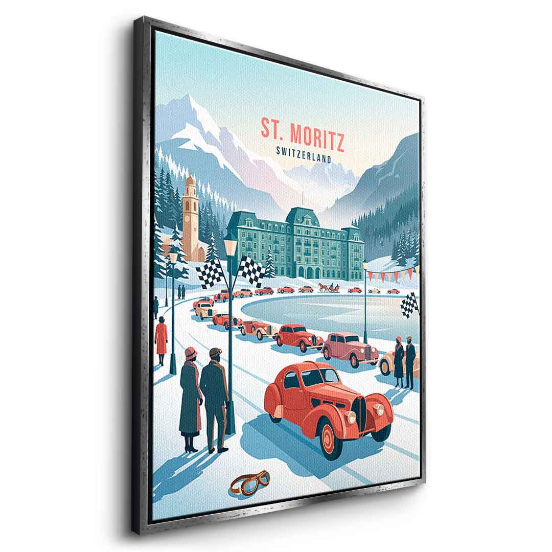 Saint Moritz Leinwandbild