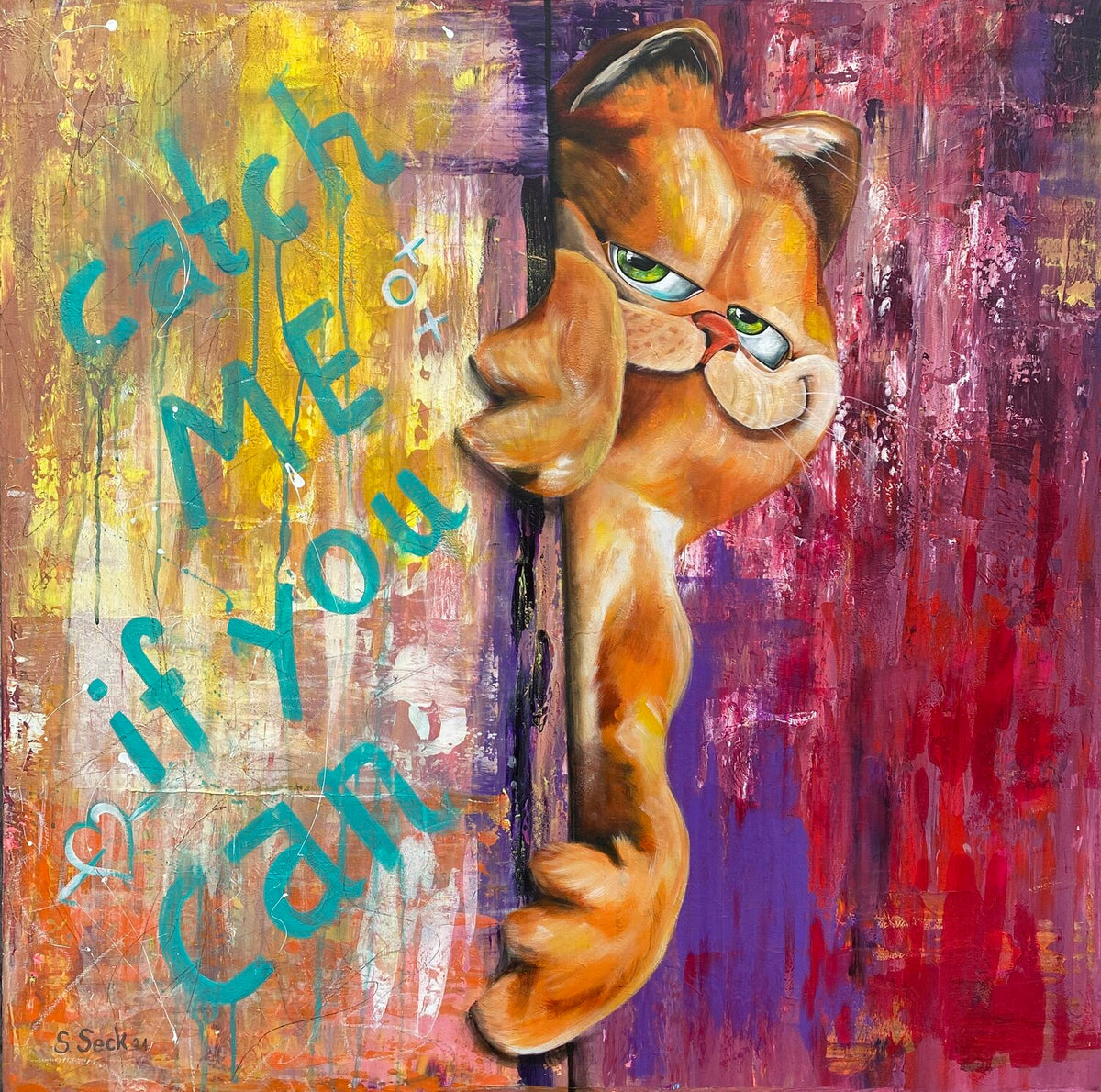 Catch me if you can – Original-Gemälde von Sabrina Seck