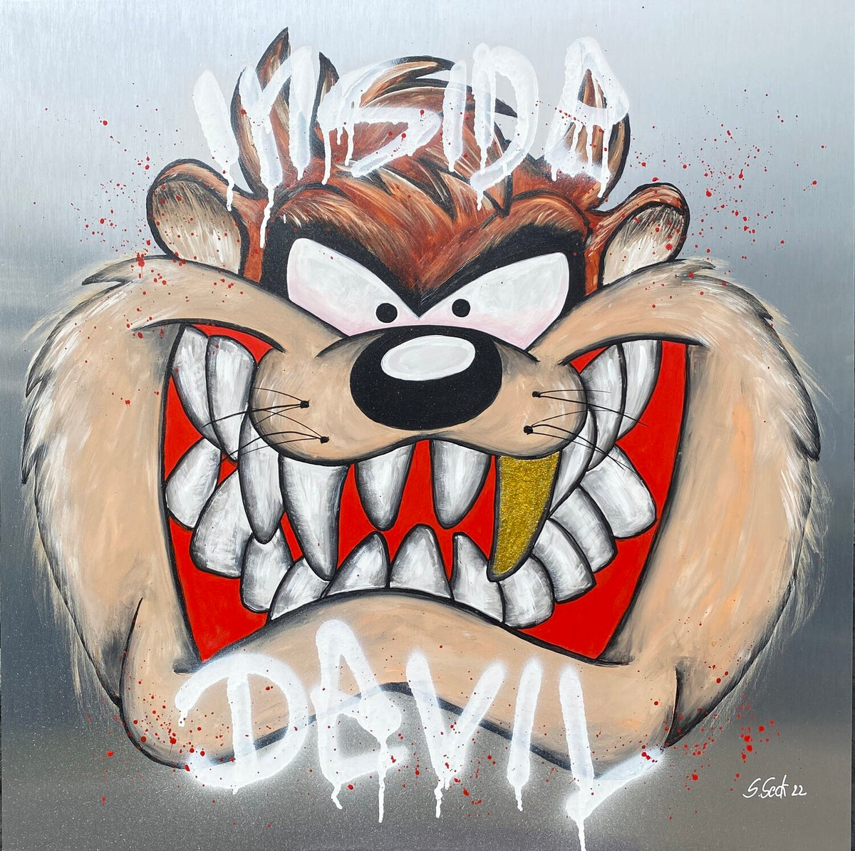 Inside Devil – Original-Gemälde von Sabrina Seck