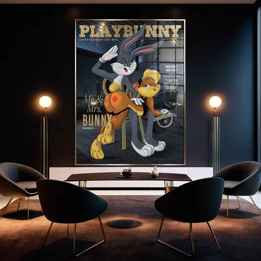 DOTCOMCANVAS 24K Feingold Bild Playbunny - 24K Feingold