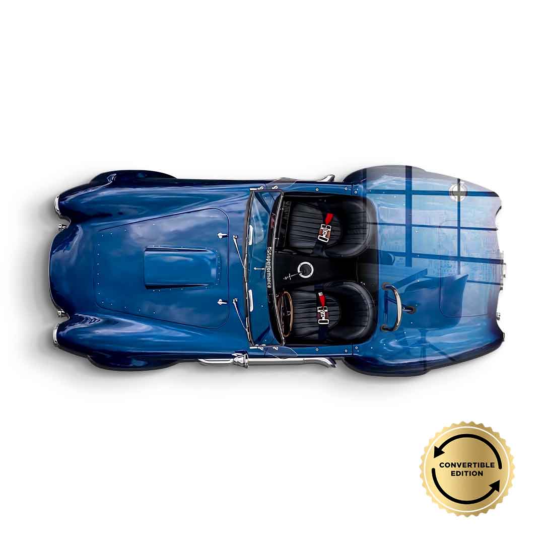 DOTCOMCANVAS Wandskulptur 427 Roadster Full Blue aus Acrylglas, Querformat