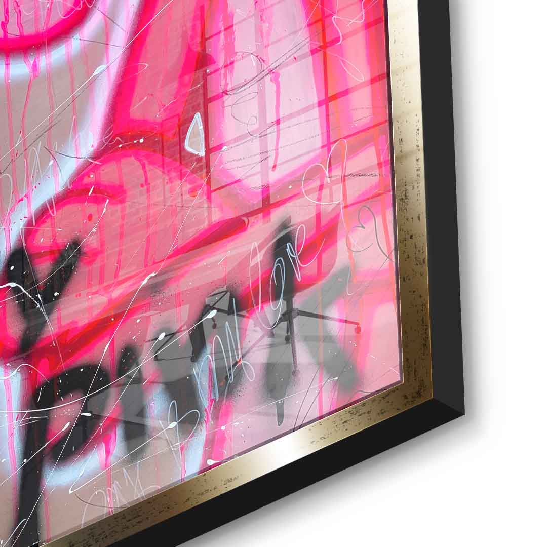Dont Worry Be Pink - Acrylglas