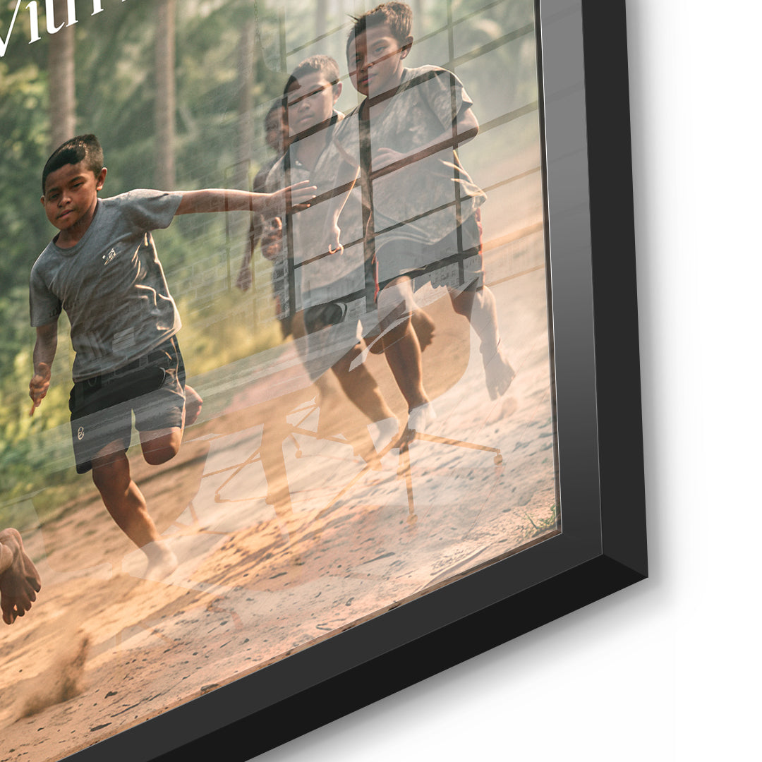 Dream Track and Field Acrylglas Detail Schwarz