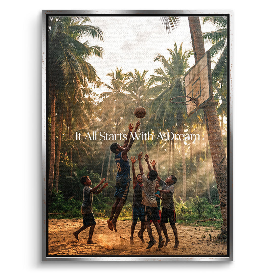 Dream Basketball Leinwand front sf