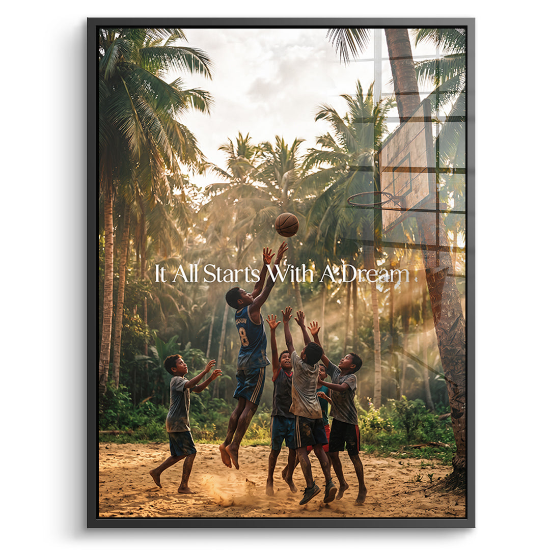 Dream Basketball Acryl front bf