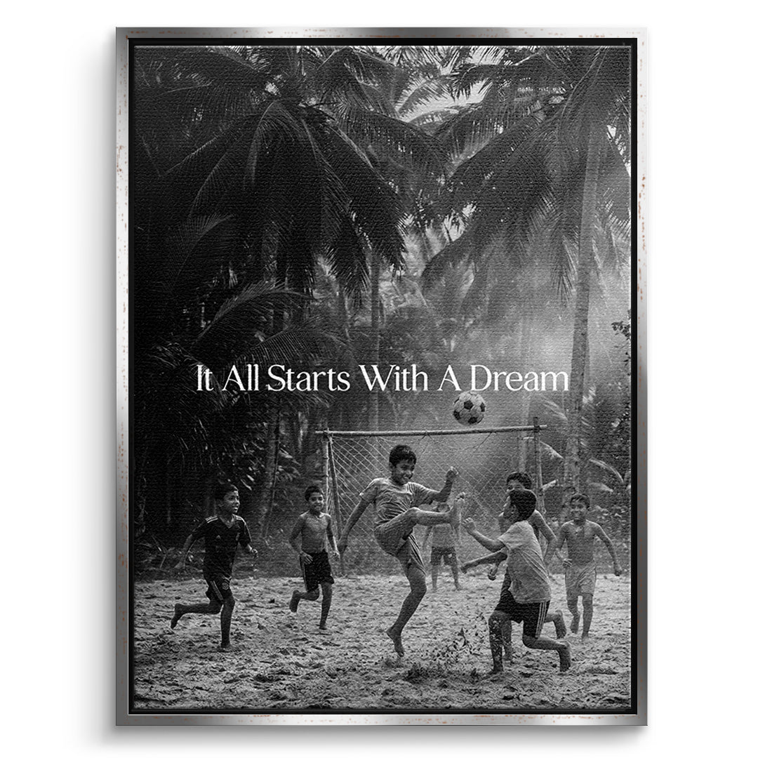 Dream Basketball Leinwand front sf S&W