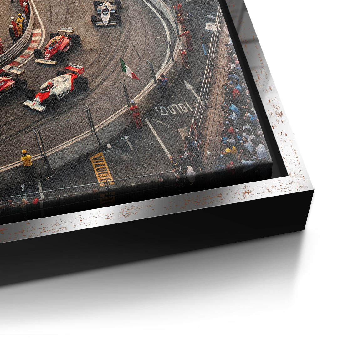 DOTCOMCANVAS Rome F1 Leinwandbild Detail silber
