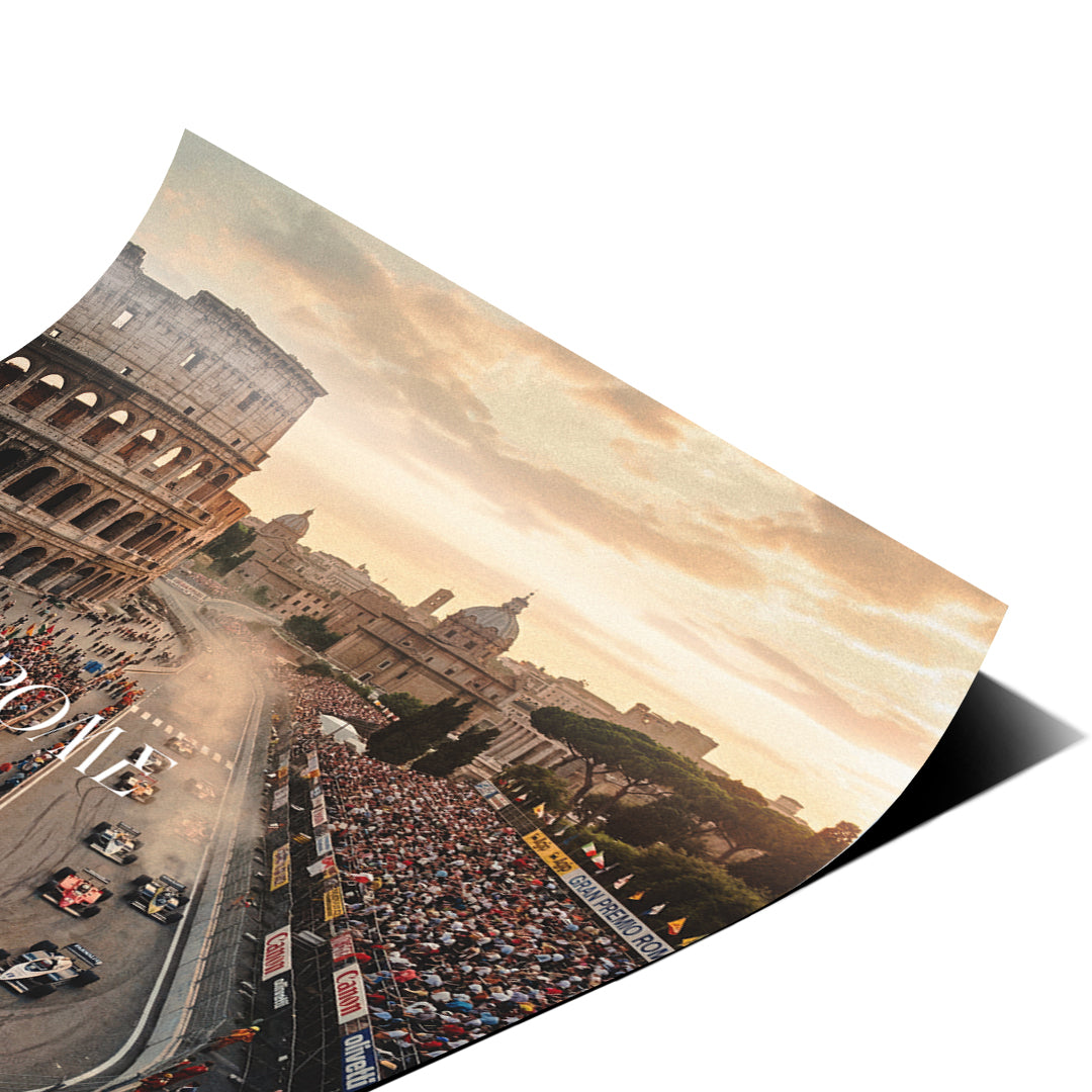 DOTCOMCANVAS Rome F1 Poster Corner Detail 2