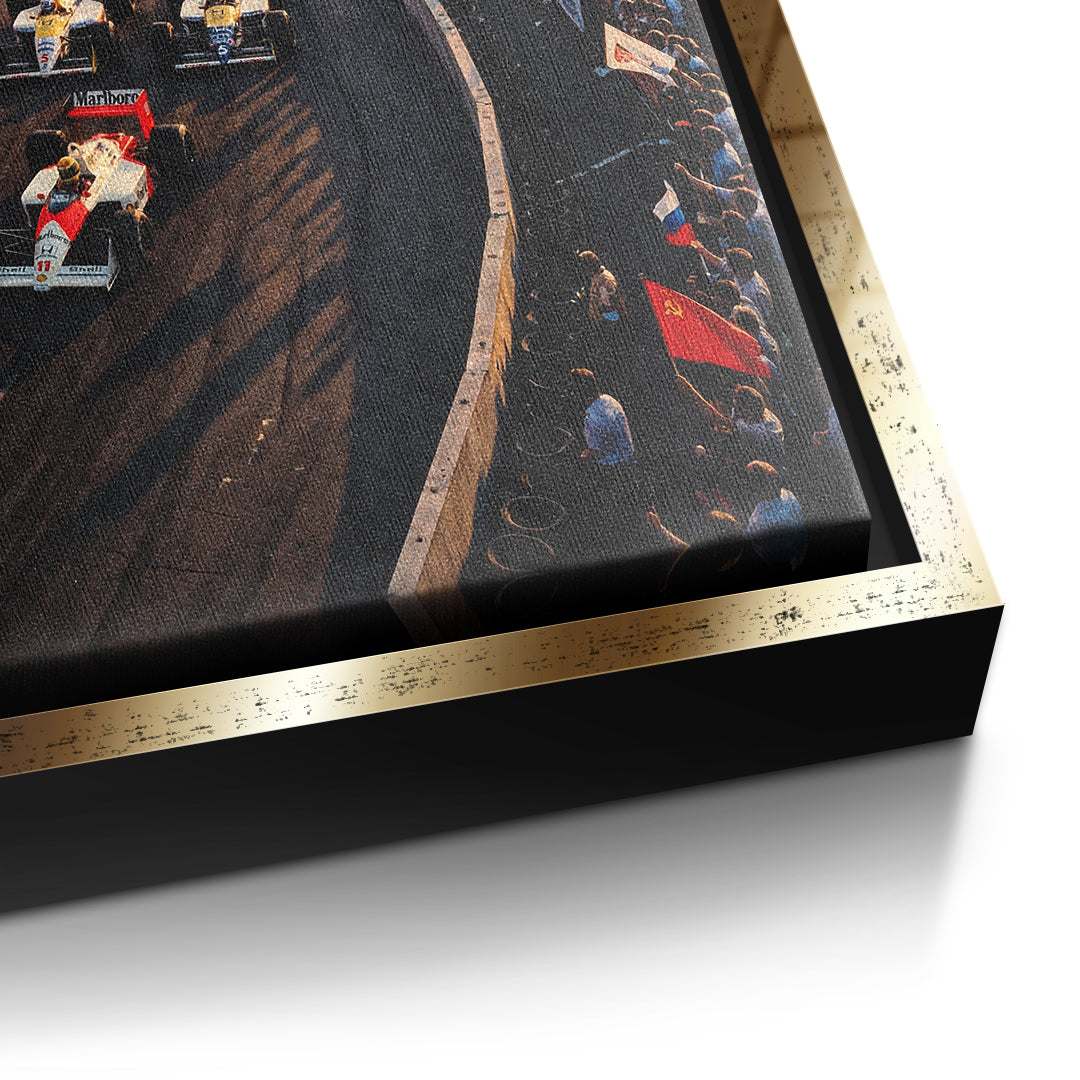DOTCOMCANVAS Moscow F1 Leinwandbild Detail gold