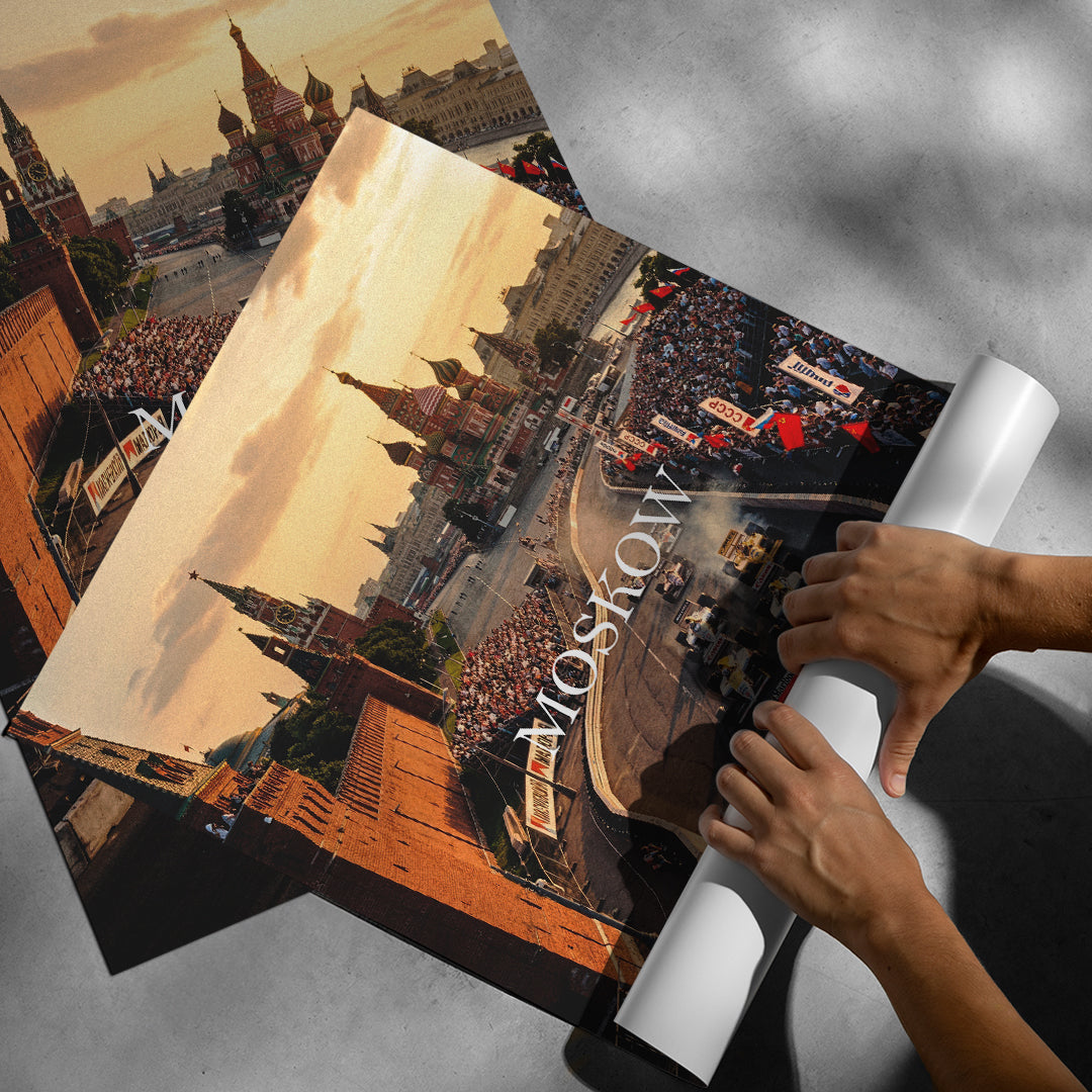 DOTCOMCANVAS Moscow F1 Poster Roll-Up Banner