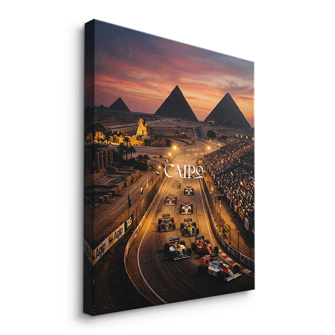 DOTCOMCANVAS Cairo F1 Leinwandbild Seitenansicht ohne Rahmen