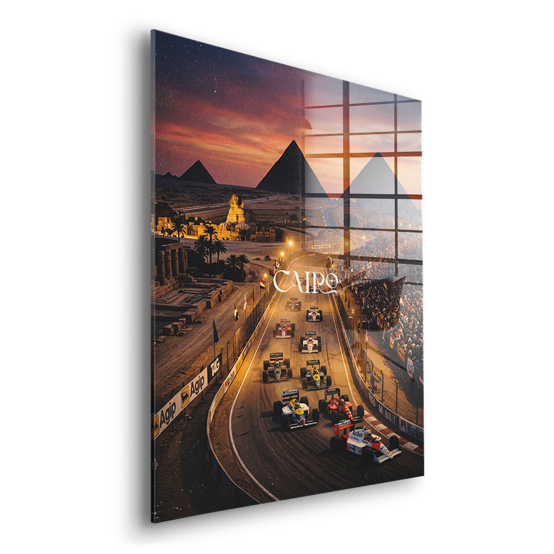 DOTCOMCANVAS Cairo F1 Acrylglasbild Seitenansicht ohne Rahmen