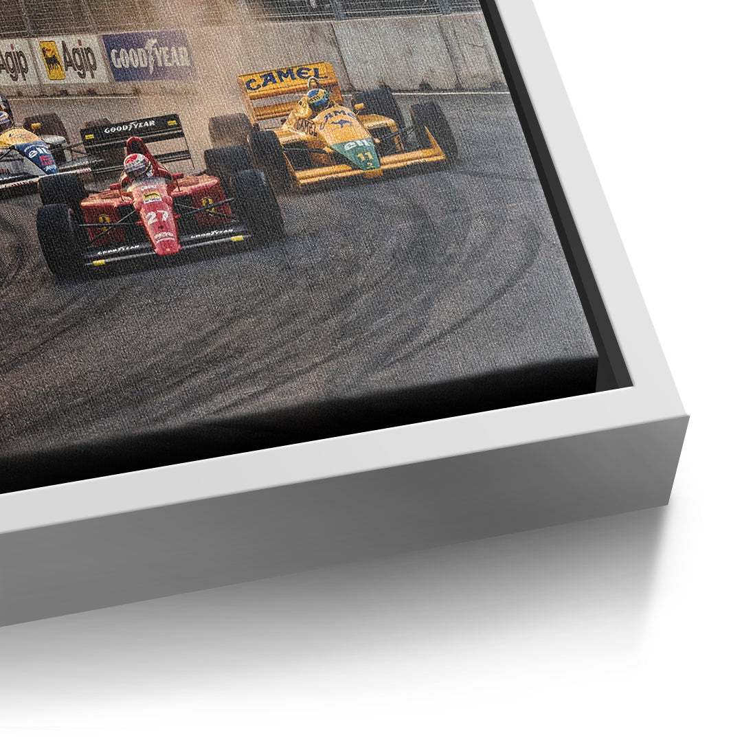 DOTCOMCANVAS Washington F1 Leinwandbild Detail weiss