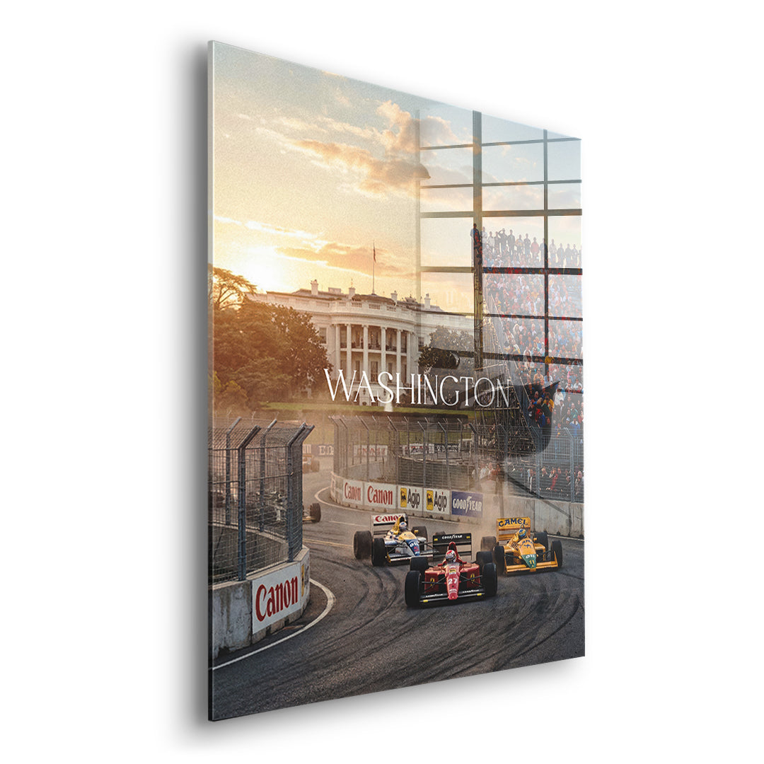 DOTCOMCANVAS Washington F1 Acrylglasbild Seitenansicht ohne Rahmen