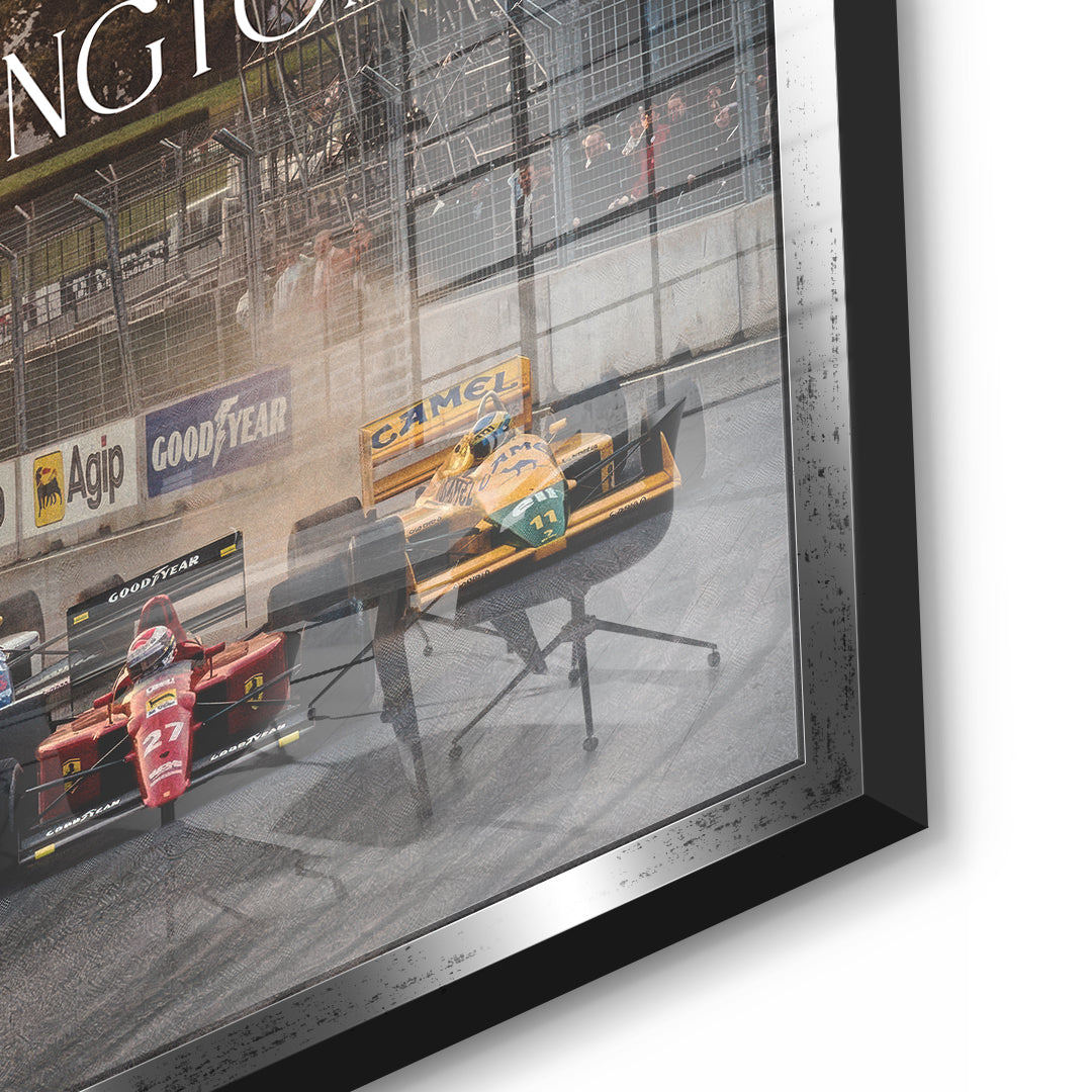 DOTCOMCANVAS Washington F1 Acrylglasbild Detail silber