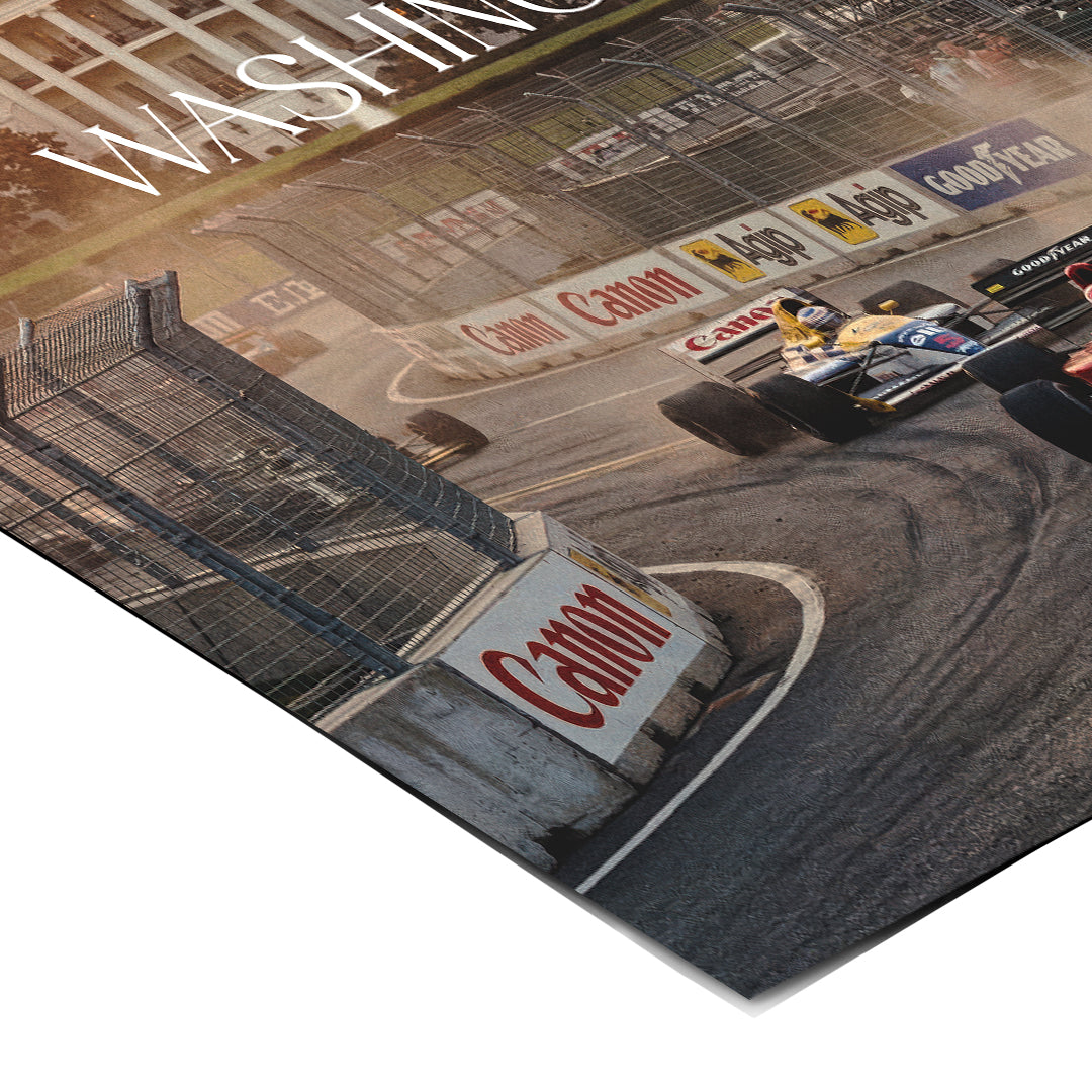 DOTCOMCANVAS Washington F1 Poster Corner Detail