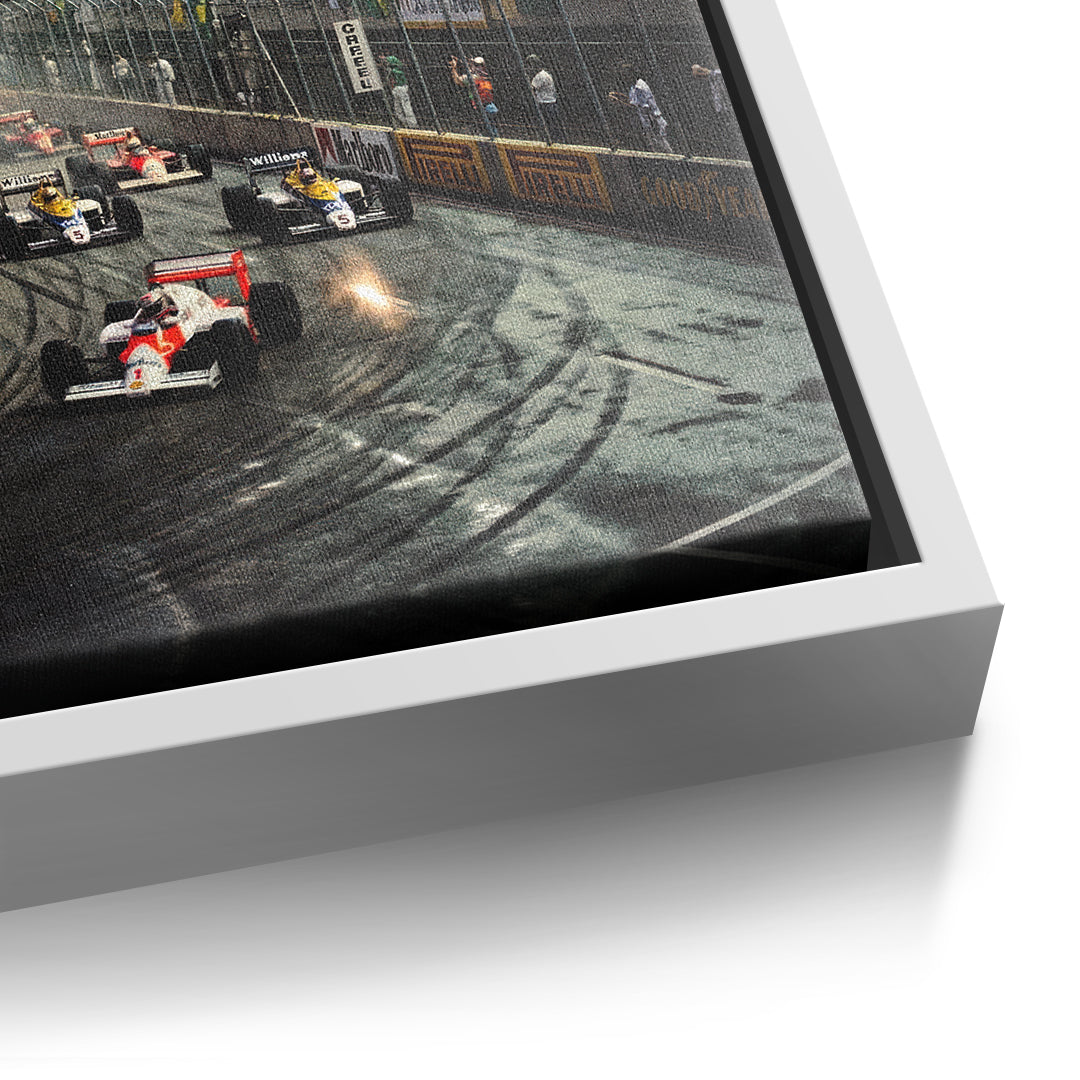 DOTCOMCANVAS Rio F1 Leinwandbild Detail weiss